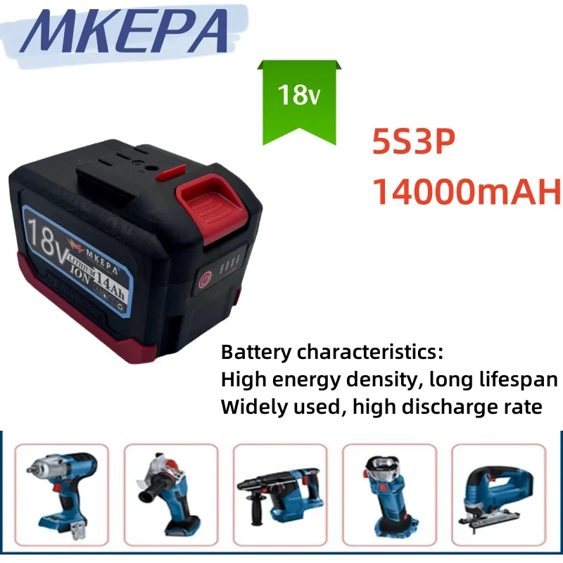 18V 14000Ah For Quanyou Lithium-ion Electric Tool Battery  for 21v 14AH Cutting machines, Drills, Saws, and other tools Battery