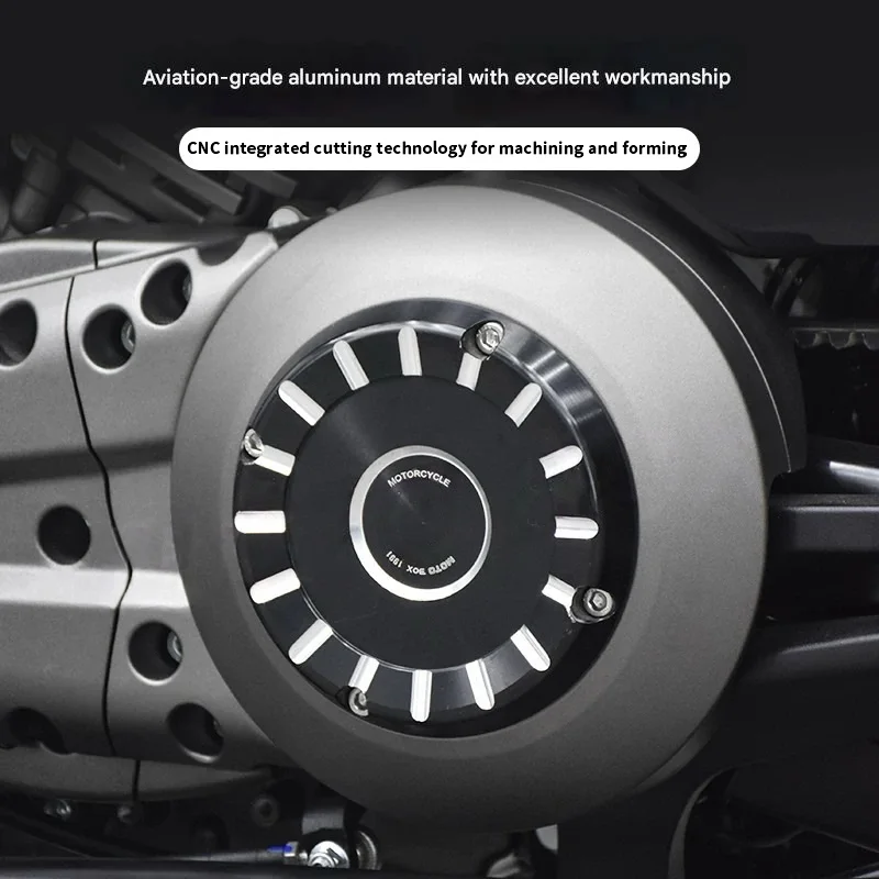 BENDA Napoleon bob 250 left-side transparent air filter, engine solenoid cylinder decorative cover, left-side vacuum filter.