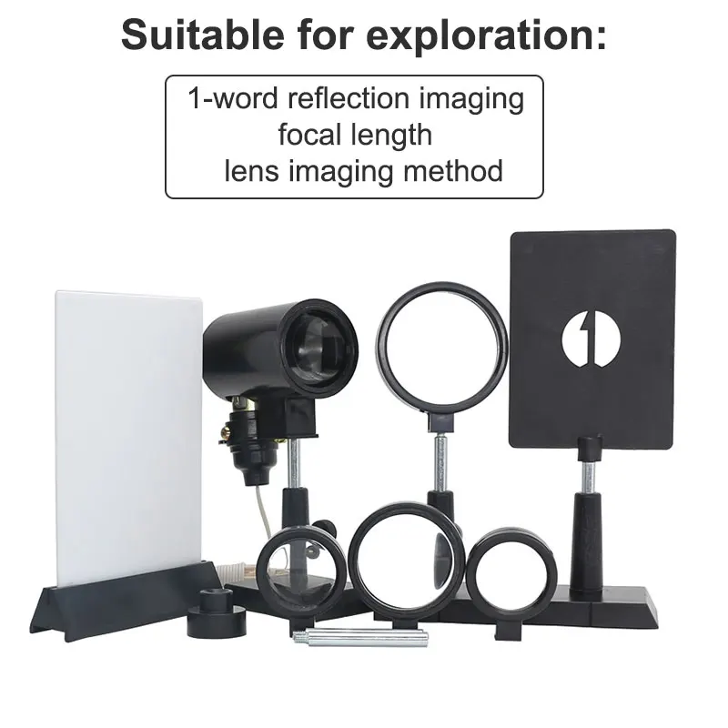 Optical Experiment Set Plano Convex Lenses Double Convex Lens Candle Holders Set \