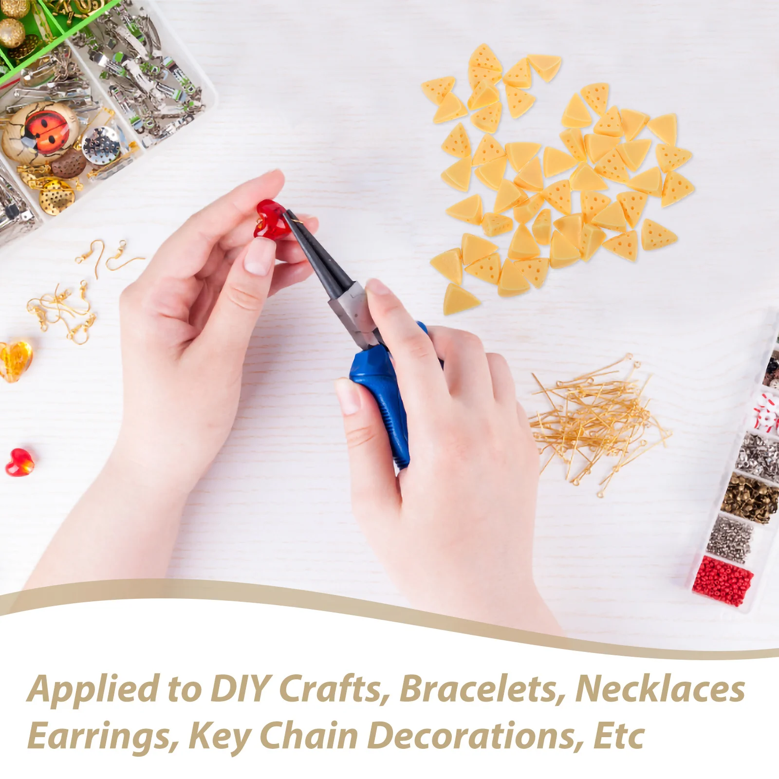 50 قطعة محاكاة الجبن الحلوى الاصطناعية للأطفال أدوات التدريس التصوير الدعائم كعكة متجر ديكور الراتنج الجبن حلية #1