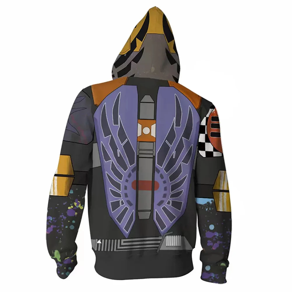 Sabine Cosplay Wren Sudadera con capucha disfraz Imperial Sudadera con  capucha del ejército abrigo Boba hombres mujeres Casual chaqueta con  cremallera ropa de calle pulóver / Disfraces de cosplay