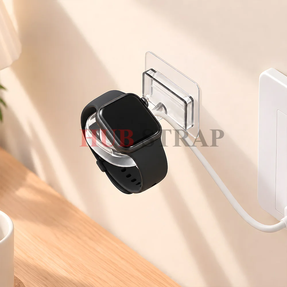 Wall Mounted Watch Charging Stand Multifunctional Watch Holder No Drilling Watch Display Storage Rack for Charging Organizing