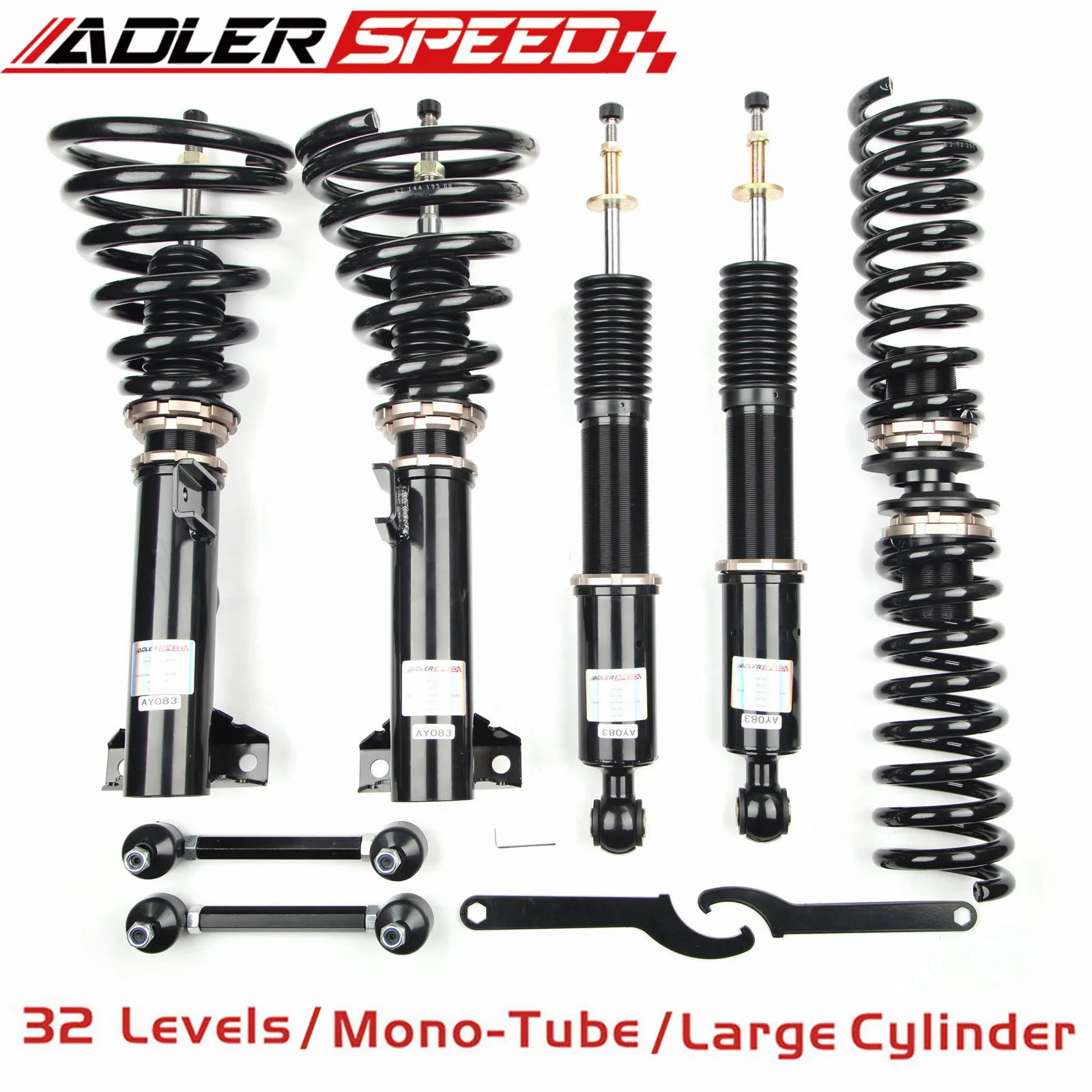 

ADLERSPEED 32 Ways Damper Coilovers Kit for 2002-2009 Mercedes Benz CLK W209 RWD