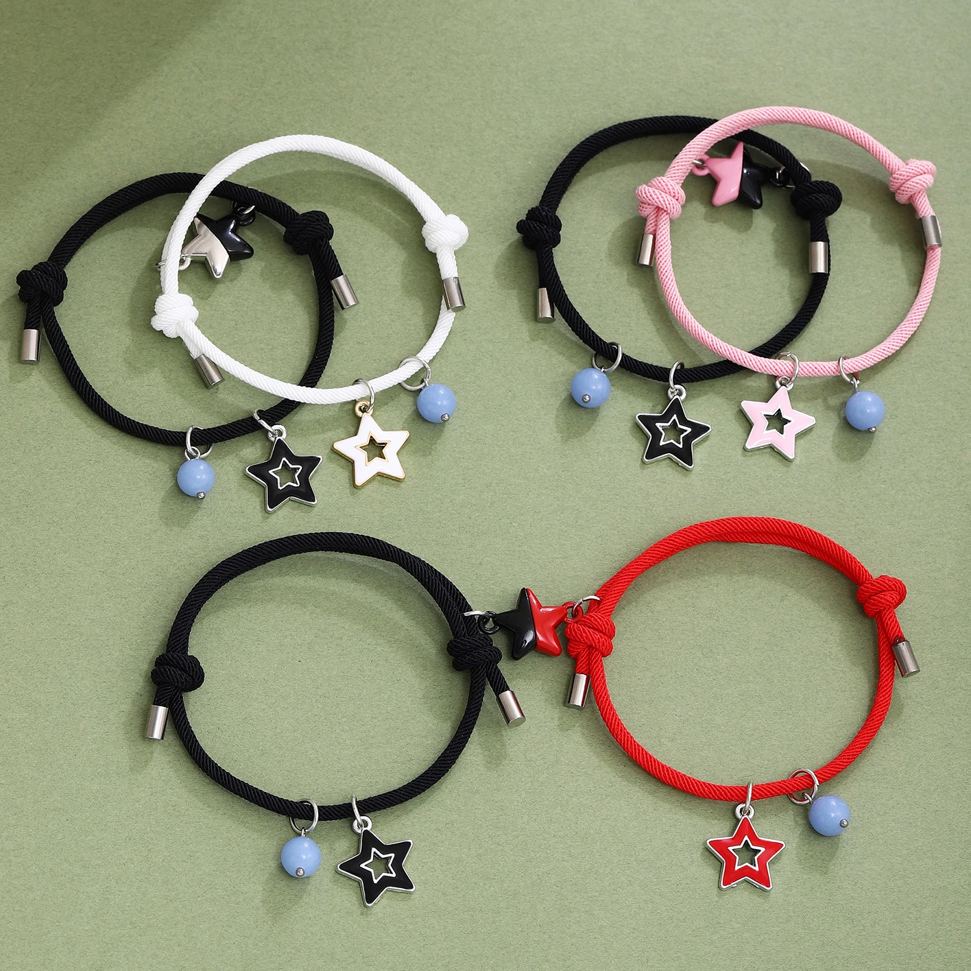 

Luminous Star for Women Men Adjustable Couple Matching Bracelets Lover Glow in the Dark Friendship Bracelet Jewelry Gifts