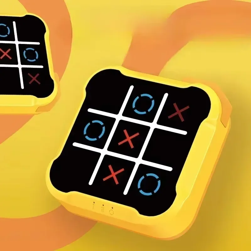 Portable Tic Tac Toe Game Console - Handheld Electronic Puzzle for All Ages, Travel Toys with Memory Training & Montessori Gifts