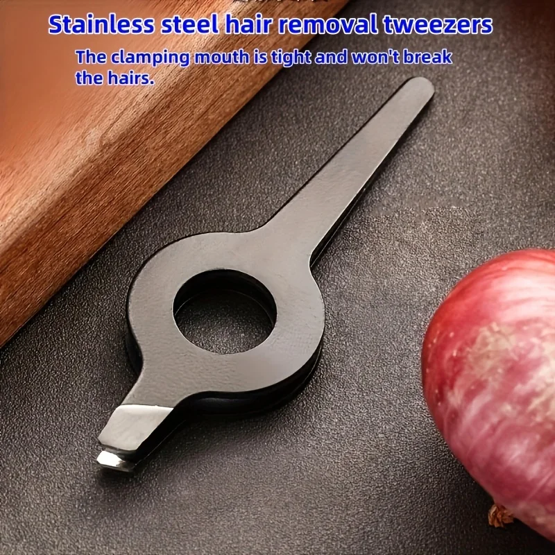 Pinça diagonal profissional com cabo oco - ferramenta precisa de remoção de sobrancelhas e pêlos faciais