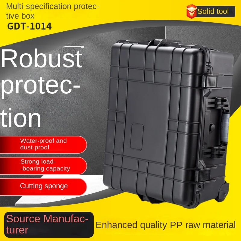 22-Zoll GDT Sicherheit PP Kunststoff Werkzeugkasten Wasserdichte Zugstange Posttransport Fotoausrüstung ODM Anpassung