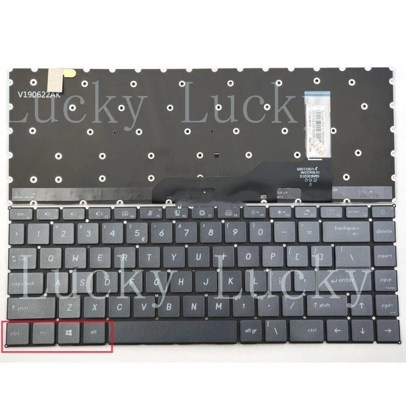 

Новая клавиатура для ноутбука MSI Prestige 15 A10SC MS-16S3, американская раскладка, белая, с подсветкой