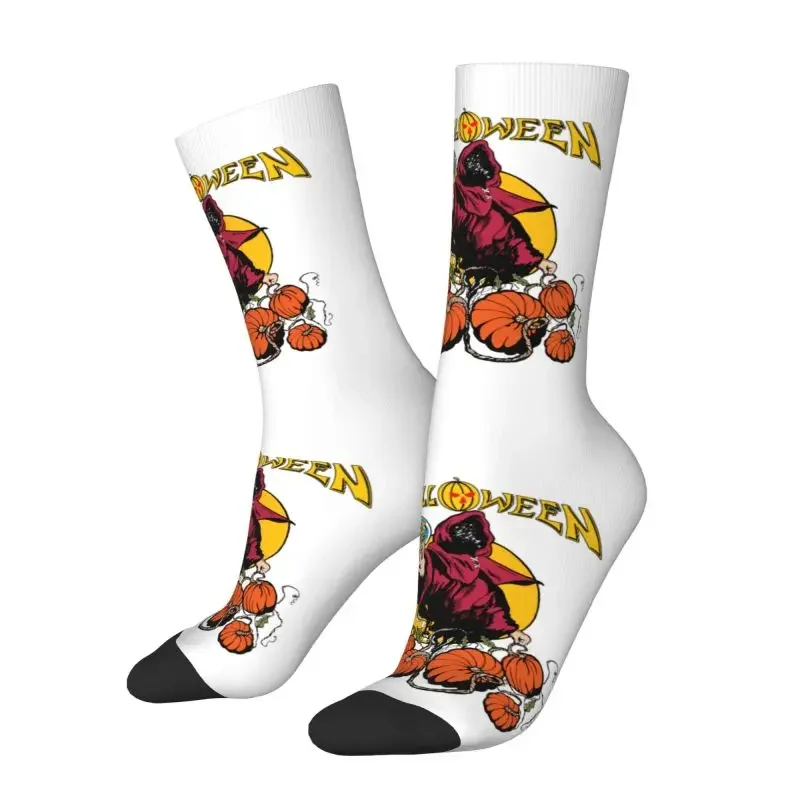 Y2K Helloween Keeper Of The Seven Keys Part Dress For Men Women Warm Fashion Novelty Heavy Metal Rock Crew Socks