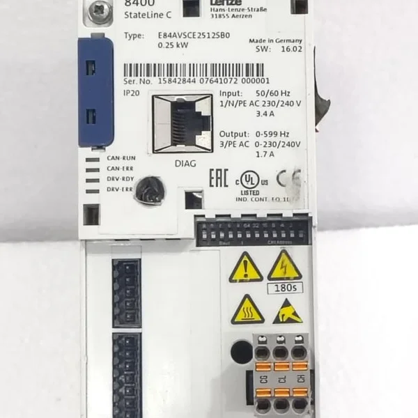 

E84avsce2512sb0 Частотный привод серии 8400 Stateline C Совершенно новый оригинальный Spot Plc