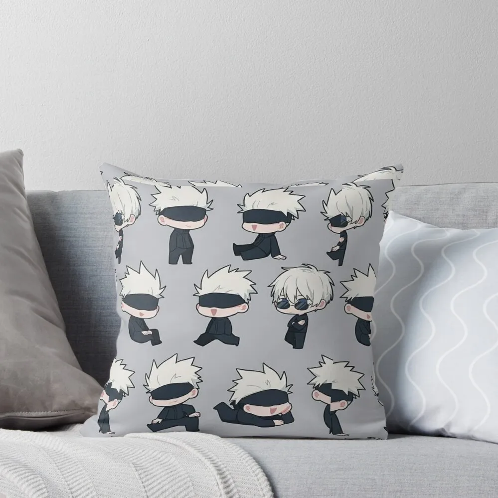 

gojo sensei Throw Pillow Marble Cushion Cover Anime Covers For Sofas Decorative Cushion Cover pillow
