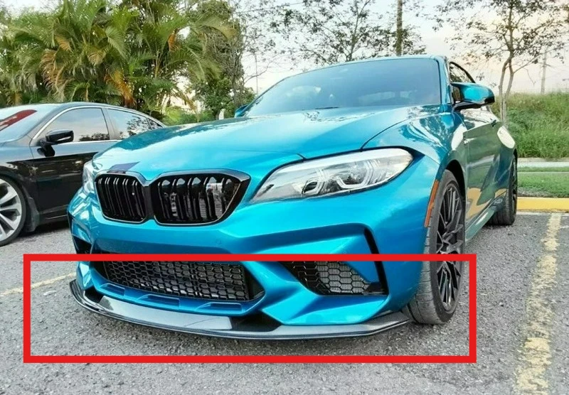 

Precise-Fit FORBMW M2 M2C F87 MT-C Style Front Bumper Lip Separator Spoiler Carbon Fiber