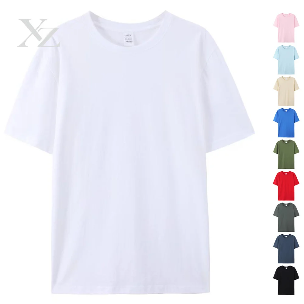 100% Shirt Cotton Franela T-shirt High De Round Shirt Neck Unisex Uomo Herren Tee Homme Men T White Quality Tshirt Coton Algodon