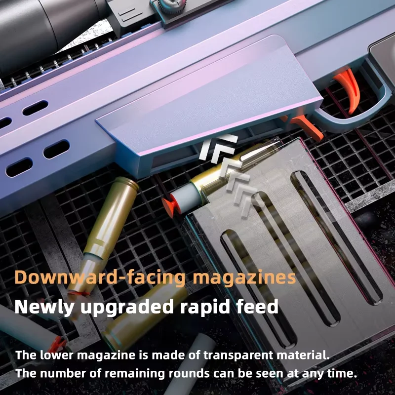 Pequeño Rifle de francotirador, carga Manual, concha lanzable, eyección, bala suave, pistola de juguete, juguetes para niños y niños