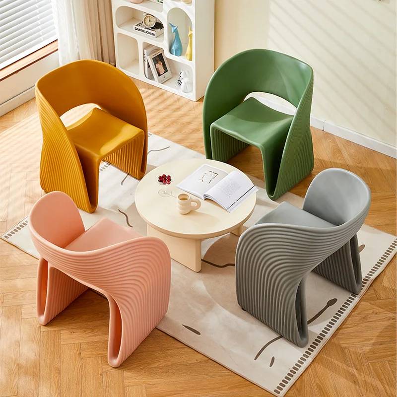 Single sofa chair home living room reading chair modern minimalist creative Internet celebrity plastic leisure lazy chair