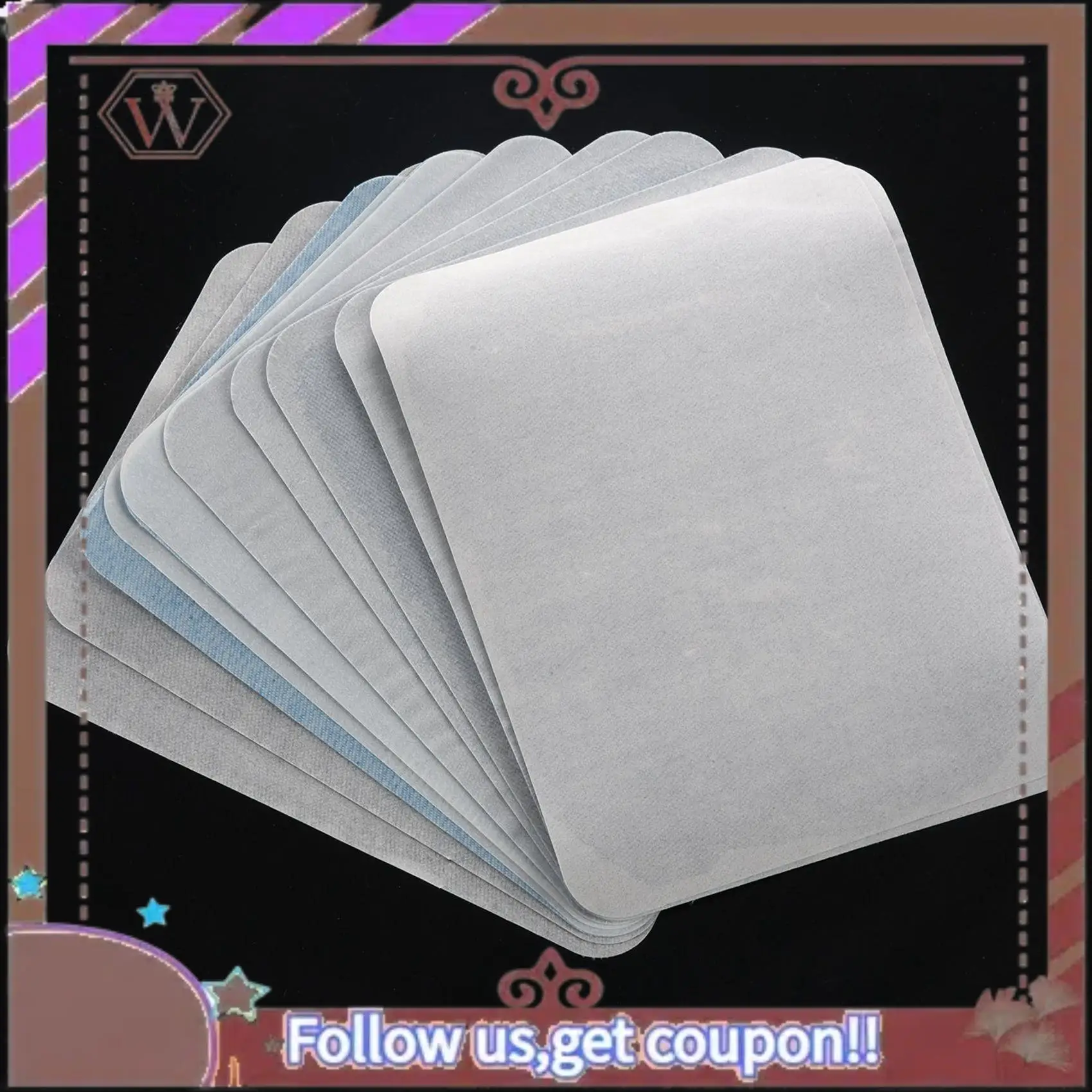 A95D-20Pcs Thermal Sticky Iron On Mending Patches Jeans Bag Hat Repair Decor Design