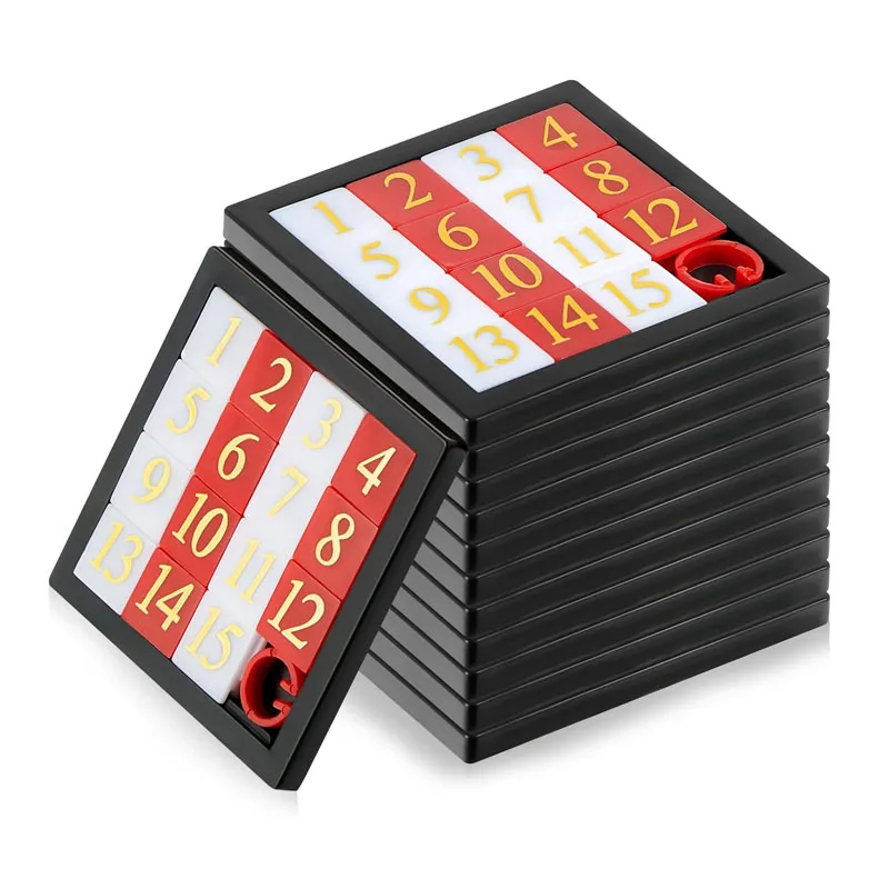 

Раздвижная головоломка «Пятнадцать цифр» 1–15 Логические IQ Развивающие игрушки для детей, подростков и взрослых, забавные обучающие подарки, сувениры для вечеринок