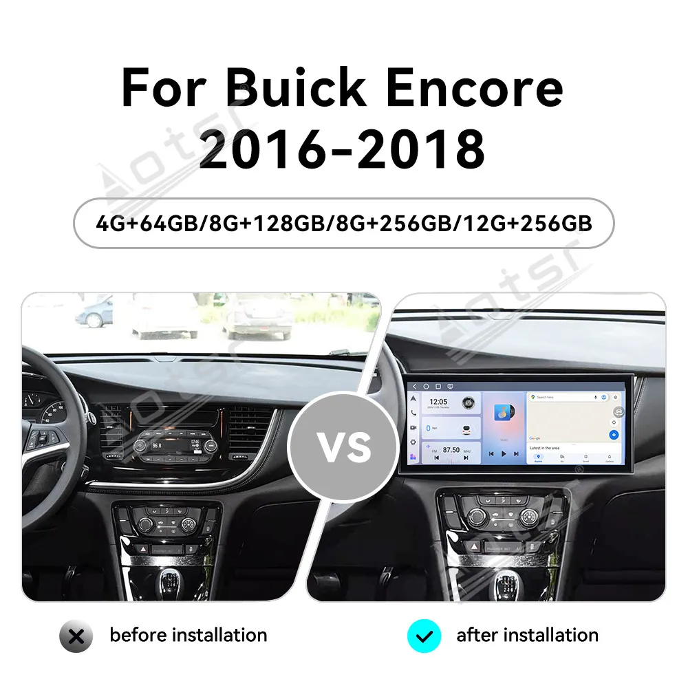 

Для Buick Encore 2016-2018: Автомагнитола Android 15 с экраном 15.8 дюймов, мультимедийный видеоплеер, GPS-навигация, Carplay, DSP, BT, WIFI