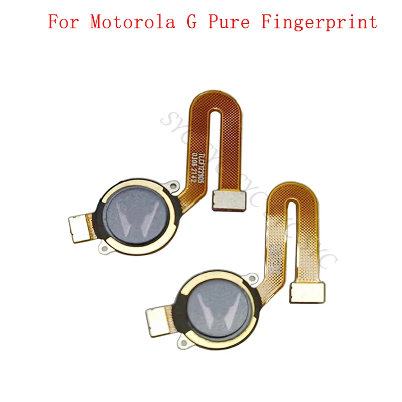 Original Fingerprint Sensor Button Flex Cable For Motorola G Pure Touch Sensor Scanner Repair Parts