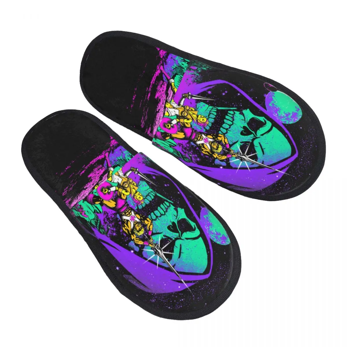 Custom He-Man Masters Of The Universe House Slippers Soft Memory Foam Shoes Skeletor 80s She-Ra Beast Comfy Warm Sole Slipper