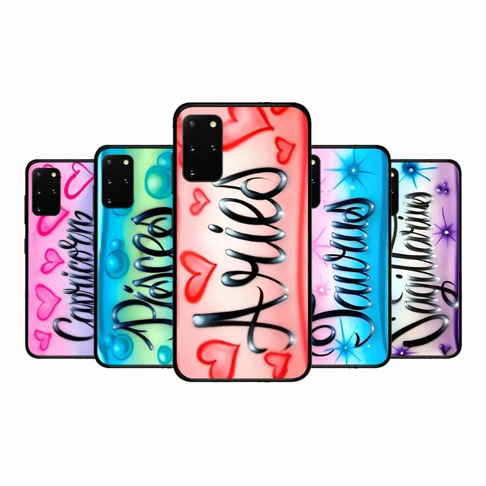 Aries Leo Libra Pisces Virgo Capricorn Aquarius Phone Case For Samsung S 9 10 20 21 22 23 30 23plus Lite Ultra FE S10lite Fundas