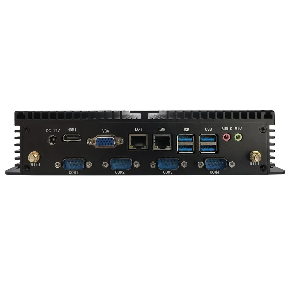 Heißer Verkauf 215*150*52MM Haswell-U I3 I5 I7 Mini pc 4 Lan Port I5-4200U I5 4210U I5 4278U industrielle mini pc mit parallel Port