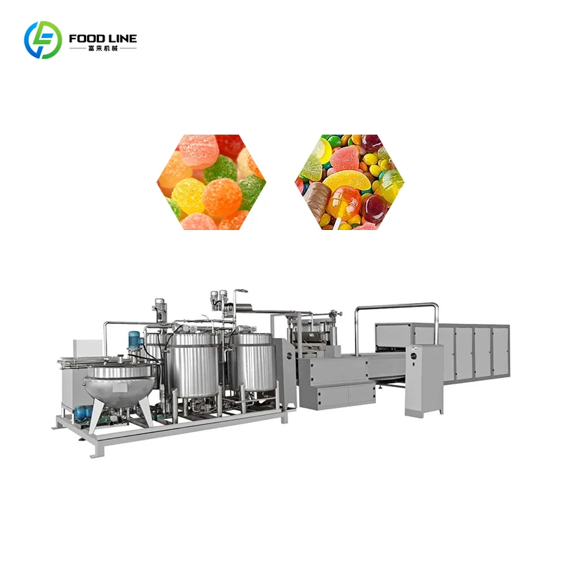 Customized 2025 New Arrival Automatic Candy Production Line Stainless Steel for Hard Soft Lollipop Factory Price