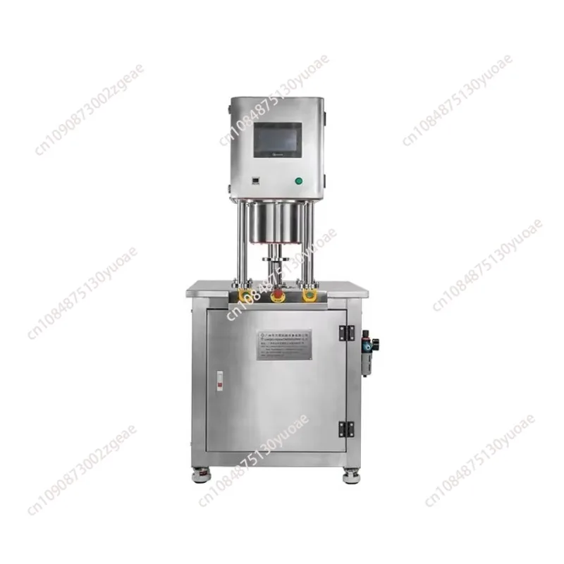 Manual Cashew Nuts Dry Coffee Bean 401 Vacuum Can With Nitrogen Flushing Packing Machine