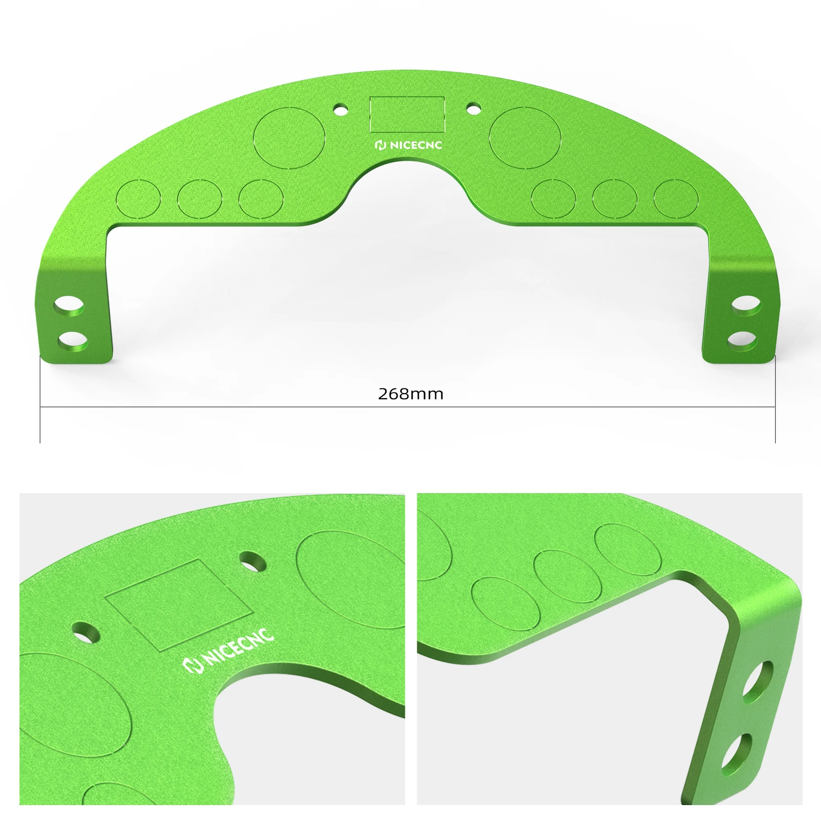 NICECNC para Kawasaki KLR 650 KLR650 2008-2018 Panel de tablero inferior de motocicleta KLR 650 KLR650 2008-2018 2009 2010 2011 2012 2013 2014