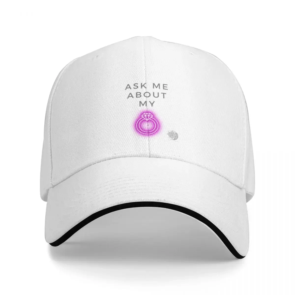 Ask Me About My Ring Baseball Cap Hat Luxury Brand Hat Man For The Sun Sun Cap Golf Hat Man Women's Beach Outlet 2024 Men's