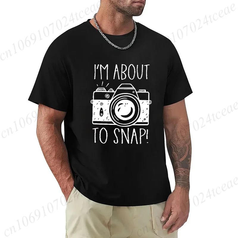 I'm about To Snap Shirt, Photography Funny Photographer Men's T-Shirts, Camera Shirt, Camera Lover Tees for Women Men Clothing