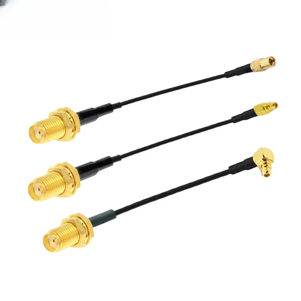 1PCS SMA Bulkhead to MMCX FPV Antenna Adapter RF1.37 RF Coaxial Extension Jumper Cable for PandaRC RC Drone Part