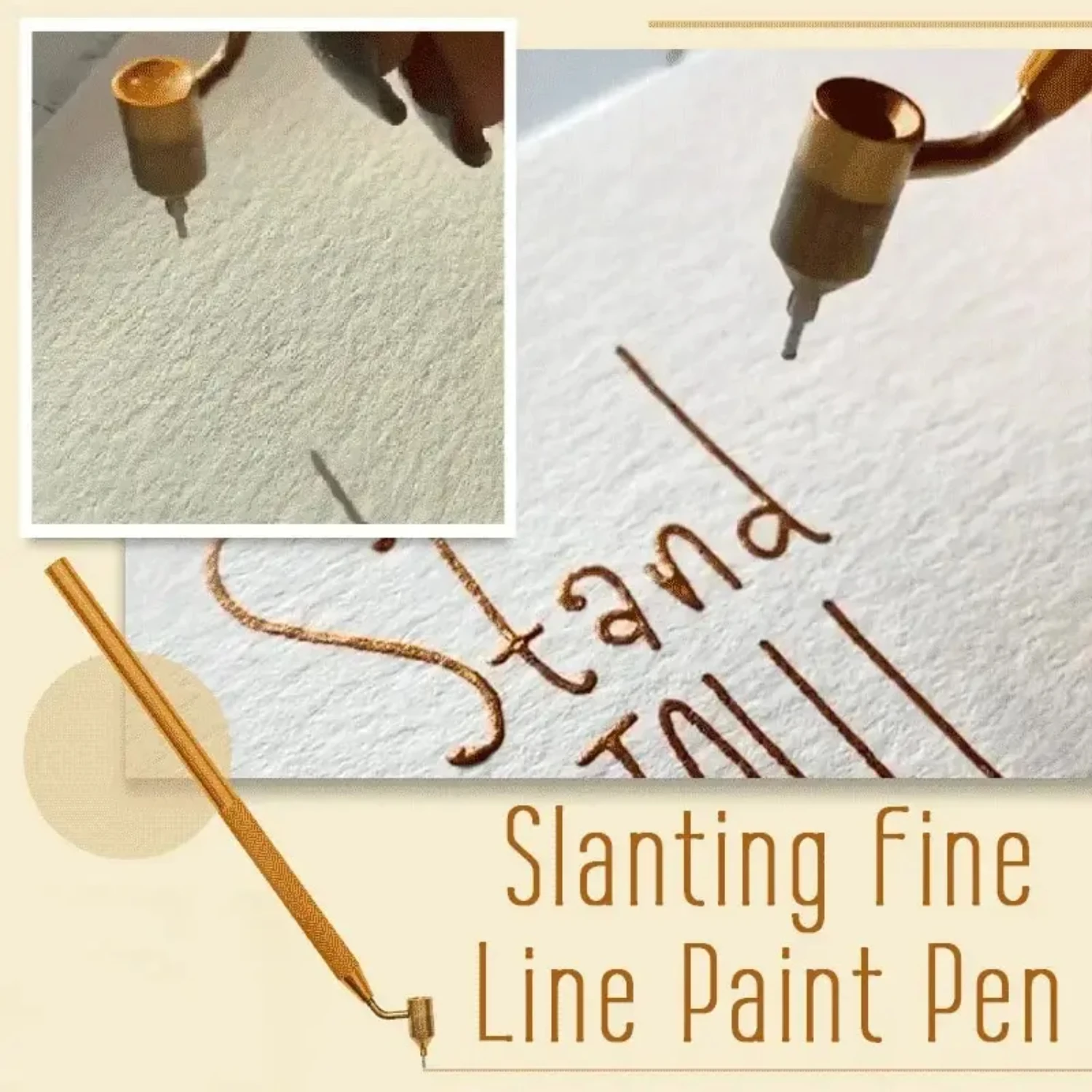 Fine Line Paint Pen Slanting Detail Brush Liquid Writing Paint Brush Gift Personalized Gift