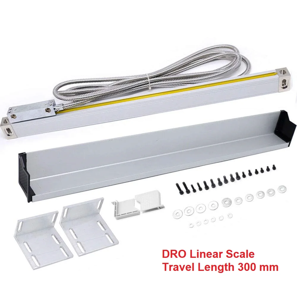 

ToAuto DRO Linear Scale with 300 mm Travel Length and 1/5um Optional Resolution for Mill Lathe Boring CNC Machine