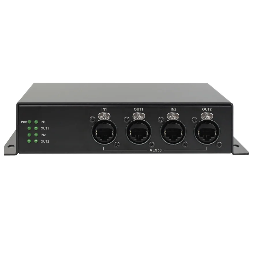 Professioneller 2-Kanal AES50 Digital Audio Repeater Extender Signalverstärker