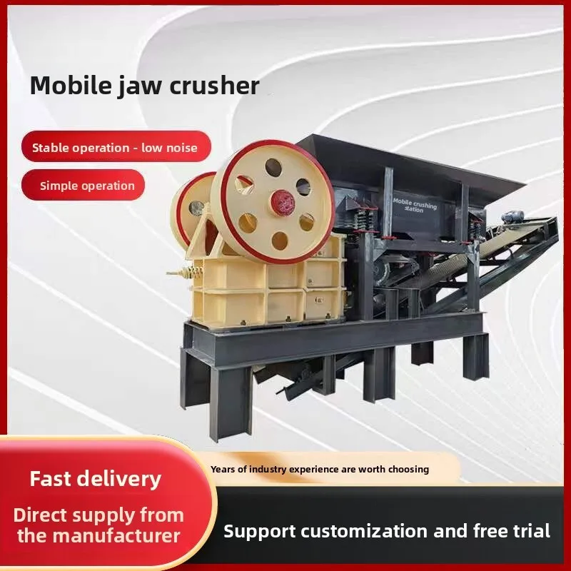 

Small Mobile Limestone Granite Jaw For River Pebbles Crusher