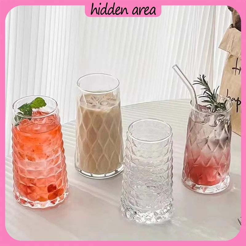 High Appearance Level Juice Glass, Clear Glass, Americano Cup Wine Glass, Instagram Fan, Influencer Niche, 401-500ml