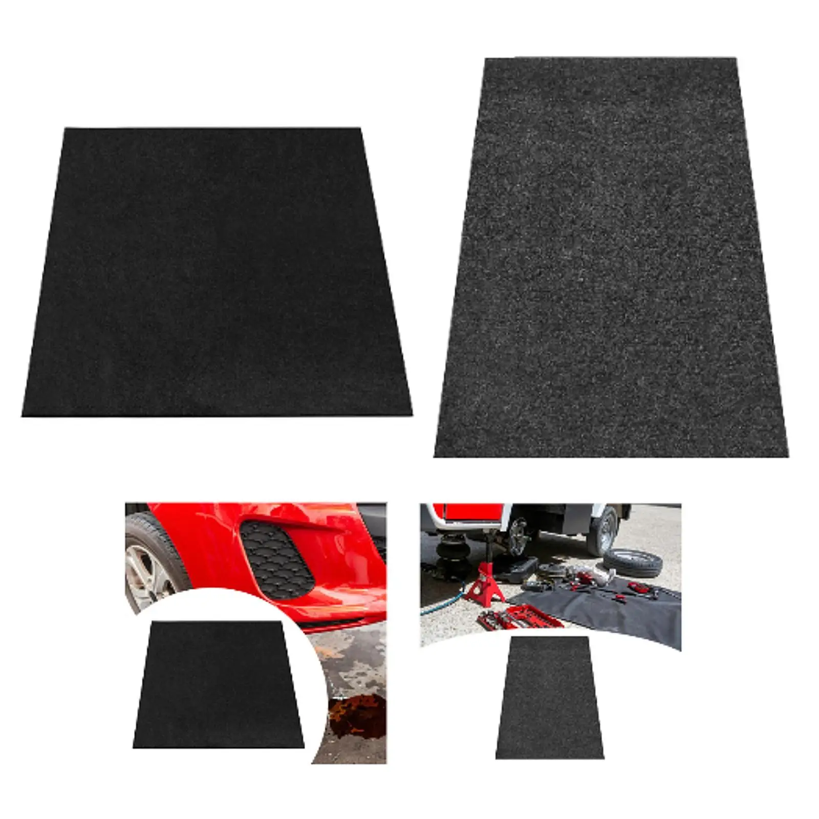 Oil Drain Splash Pad No Splatter Pad Professional Black Splashproof for Transmission Drain Pan Garage Mechanics