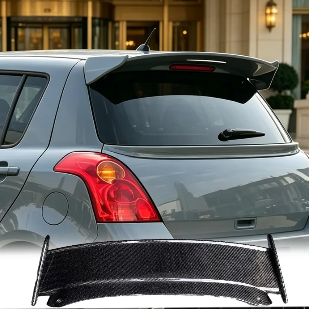 

Suitable for Suzuki Swift zc31s zc32s zs33 genuine carbon brazing automotive parts modification top wing 05-18 model rearspoiler