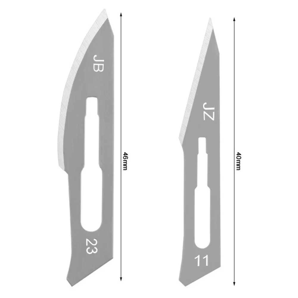 STONEGE Steel Scalpel Blade #11#23 Non-slip Knife Engraving Craft Blade for DIY Manual Mobile Phone PCB Repair