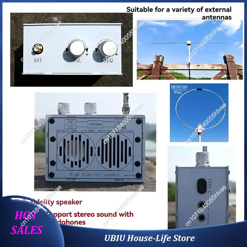 MX702 Penerima Radio Band Penuh Portabel Chipset TEF6686 Mendukung Stereo LW/MW SW/FM Melalui Output 3.5Mm atau Langsung-Terlaris