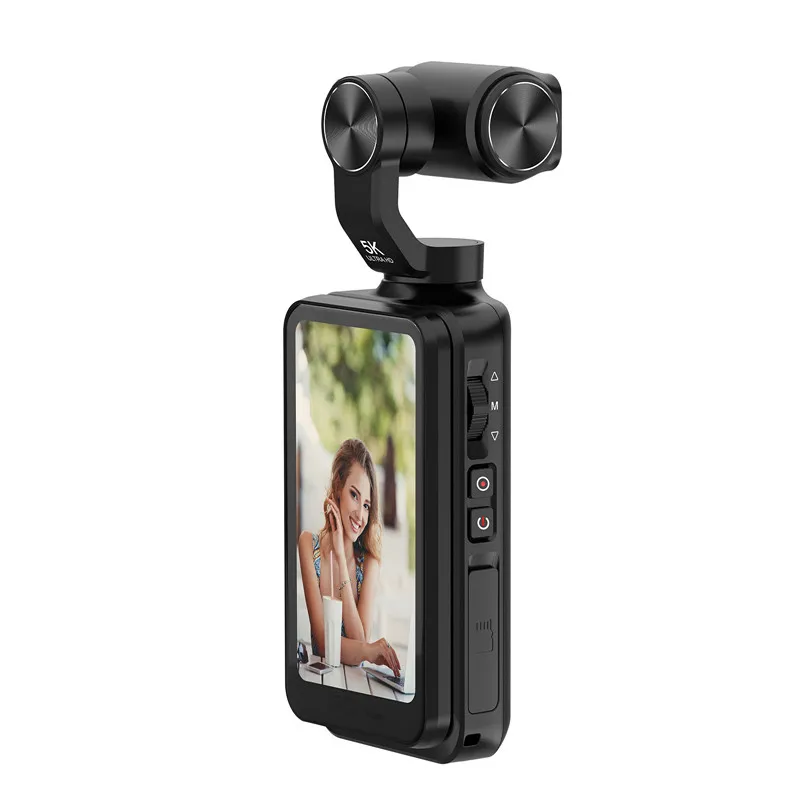 Winait Super 5K Mini Portable Digital Video Camera 3.5'' IPS Screen Anti-Shake Mini SD Compatible Pocket WiFi Camera