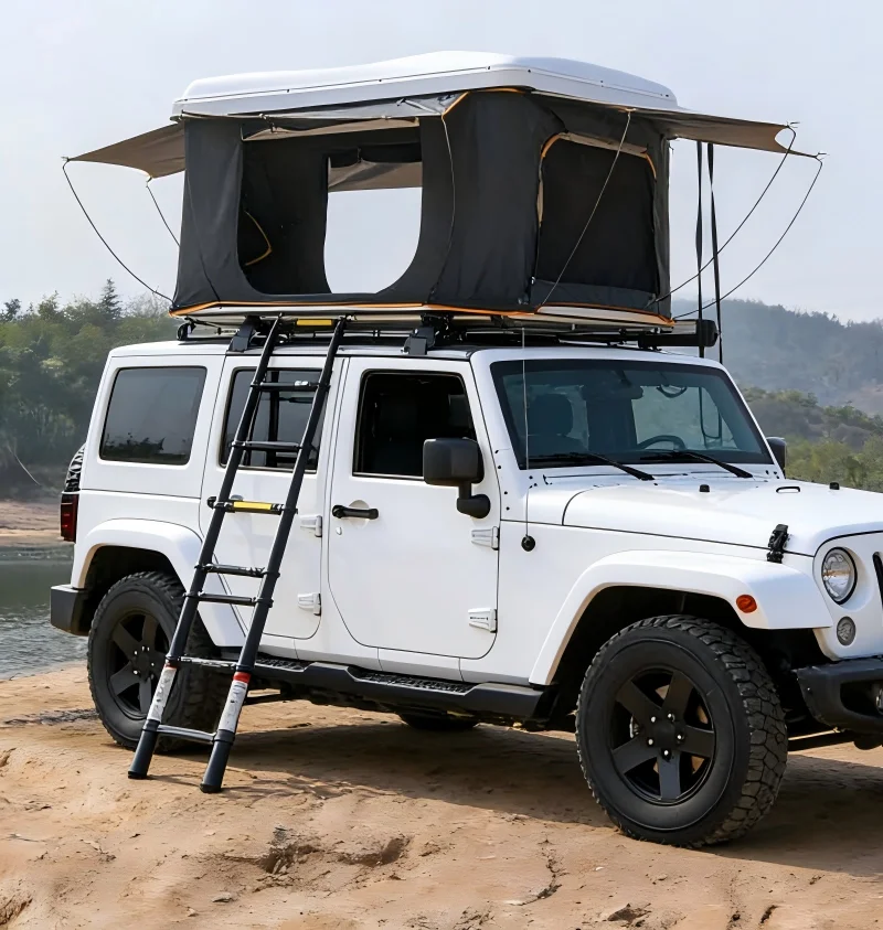 Aoshara AH-RFTZ-7801-F Hard Shell Roof Top Straight Bracing Type ABS Material Double Layers Four-Season Waterproof Design Quick