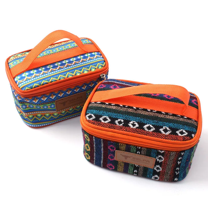 Outdoor ethnic style outdoor seasoning box waterproof camping storage bag seasoning tank 201 non-magnetic stainless steel bottle