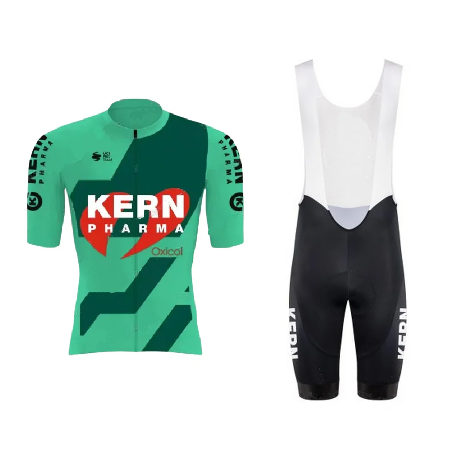 2025 Equipo Kern Pharma TEAM Men's Cycling Jersey Short Sleeve Bicycle Clothing With Bib Shorts Ropa Ciclismo