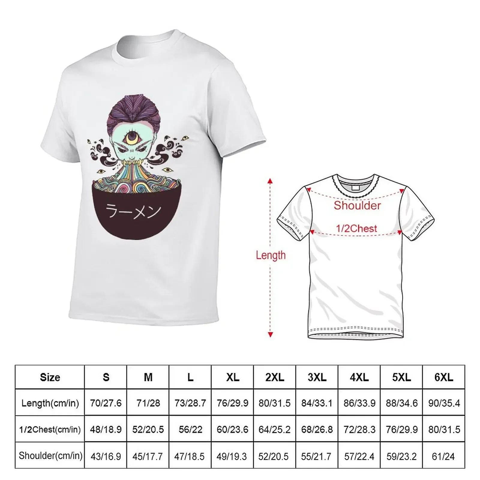 Ramen Noodle Anime Style Art T-Shirt quick-drying animal prinfor boys quick drying mens t shirts top quality