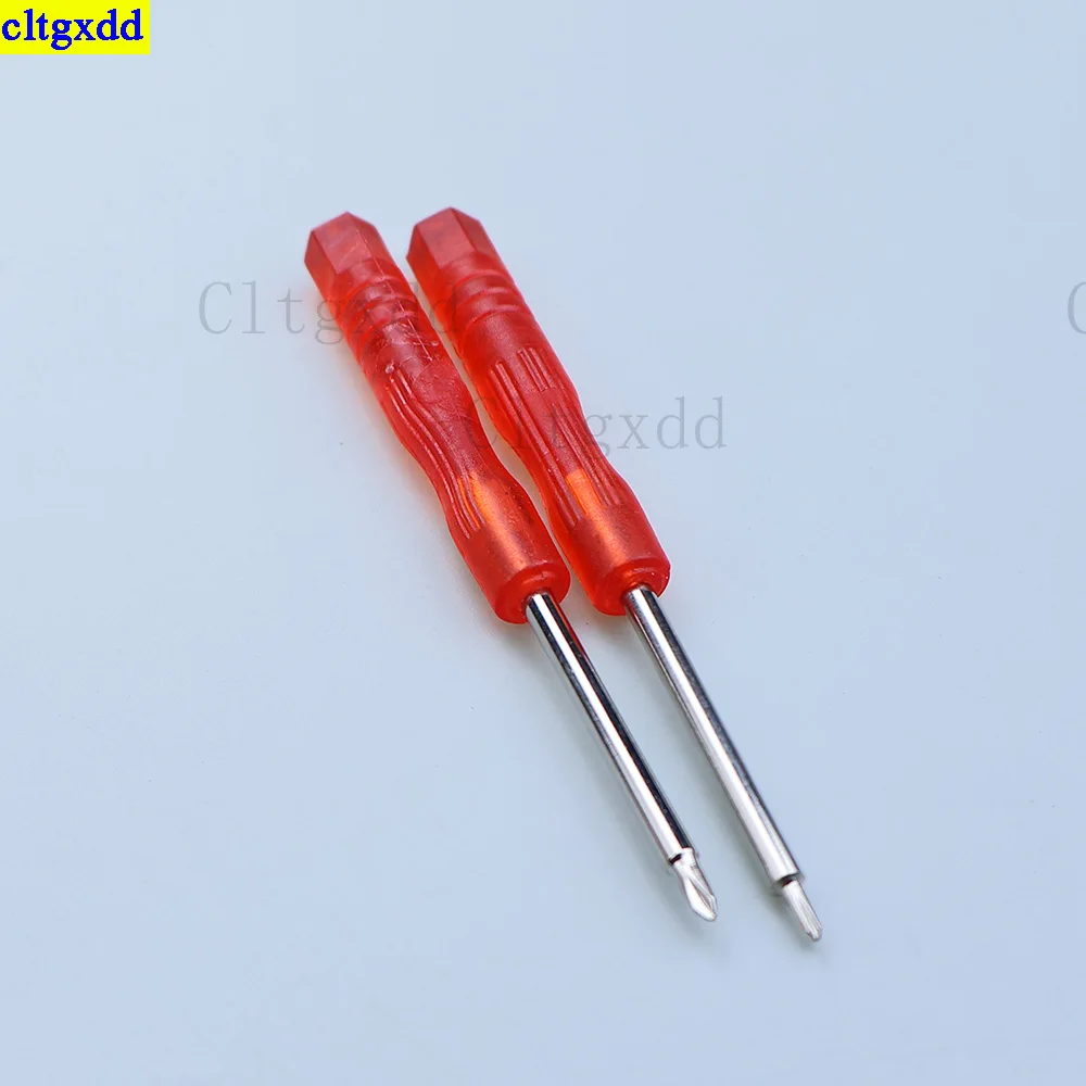 Cltgxdd 1 مجموعة ل PS4/PS5/PSP/PSV/GBA/GBC/GBA SP/GB/Wii مقبض أحمر الصليب مثلث مفك الصليب 1.5 Y2.0 المسمار