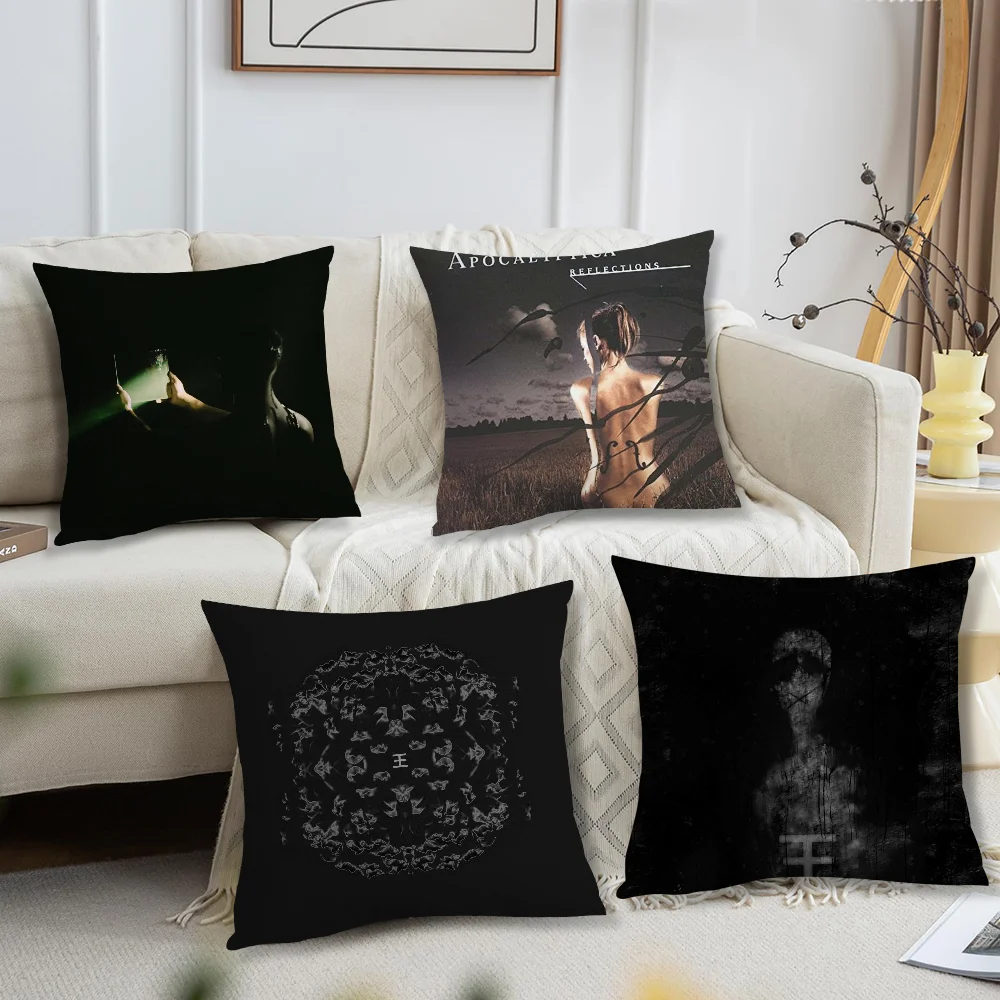 Reflection Band Album Pillow Case For Sofa Bedroom Living Room Office Bedside Table Backrest Cushion Printing Square