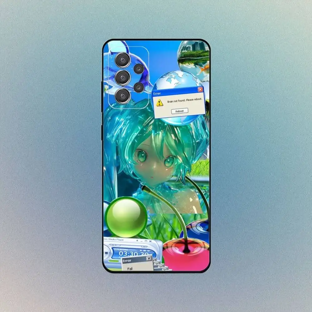 Funda colorida para teléfono Frutiger Aero para Samsung S25,S24,S21,S22,S23,S30,Ultra,S20,Plus,Fe,Lite,Note,10,9,5G, funda negra