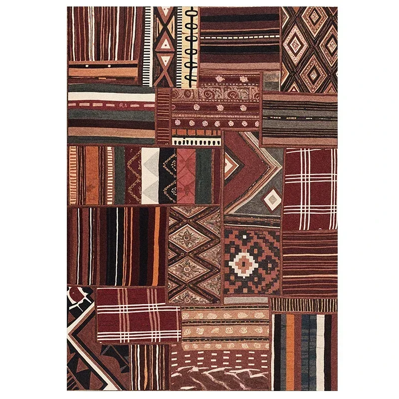 Room Decoration Carpet Living Room  Retro Home Floor Blanket American Country Bedroom Bedside Zimmer Dekoration Home Furniture